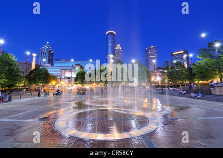 Centennial Olympic Park à Atlanta, Géorgie, USA. Banque D'Images