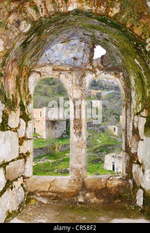 Lifta, un village arabe de Jérusalem depuis la guerre d'Indépendance israélienne de 1948. Banque D'Images