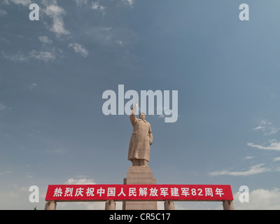 Monument de Mao Zedong à Kashgar, Xinjiang, Chine, Asie Banque D'Images