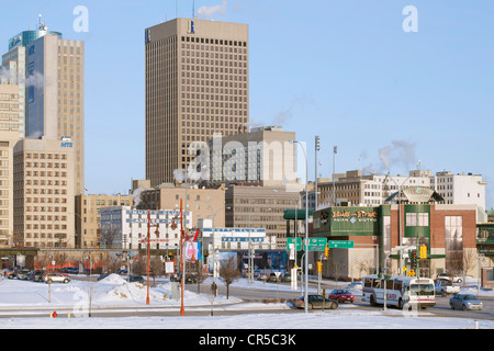 Canada, Province du Manitoba, Winnipeg, centre-ville Banque D'Images