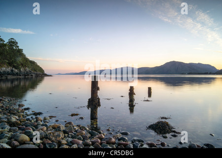 Coucher de soleil sur le Loch Linnhe, Ecosse, Royaume-Uni Banque D'Images