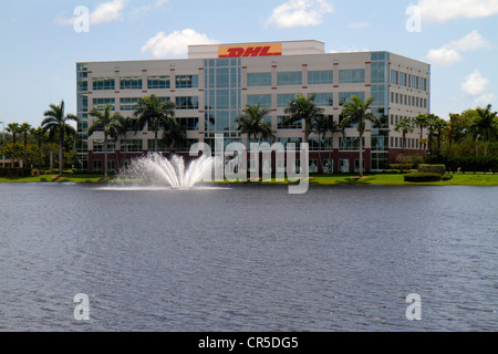 Fort ft. Lauderdale Florida,Plantation,DHL USA siège social,service de livraison,coursier,logistique,FL120528016 Banque D'Images