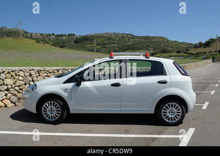 Fiat Punto voiture de location de vacances espagne Minorque Banque D'Images