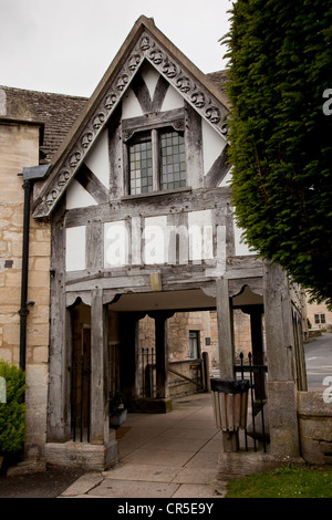 The Lychgate, St Marys Church, Painswick, Stroud, Gloucestershire, Angleterre, Royaume-Uni Banque D'Images