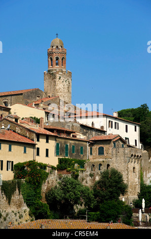 L'Italie, la Toscane, la Maremma, Castiglione della Pescaia, la Tour de San Giovanni Banque D'Images