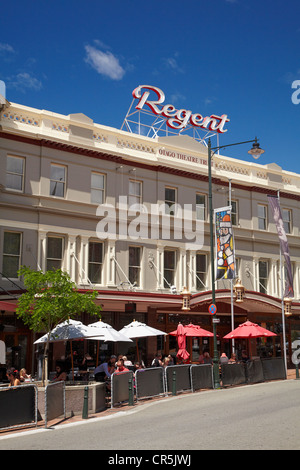 Regent Theatre, Bars et cafés, octogone, Dunedin, île du Sud, Nouvelle-Zélande Banque D'Images