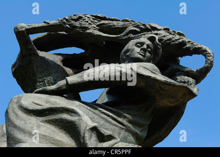 Pologne, Varsovie, monument dédié au compositeur Frédéric Chopin, oeuvre de sculpteur Waclaw Szymanowski, situé à l'intérieur Banque D'Images