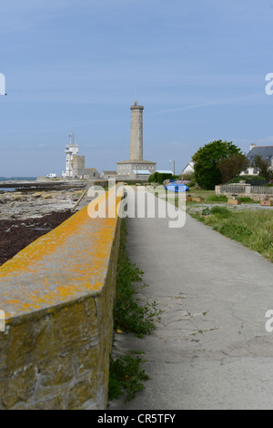 Phare d'Eckmühl, Plomeur, Bretagne, France Banque D'Images