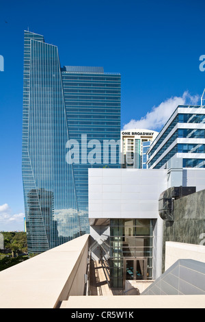 États-unis, Floride, Miami, Brickell, vue sur l'habitation et des services financiers du district de Four Seasons Hotel Banque D'Images
