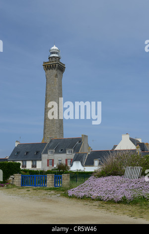 Phare d'Eckmühl, Plomeur, Bretagne, France Banque D'Images