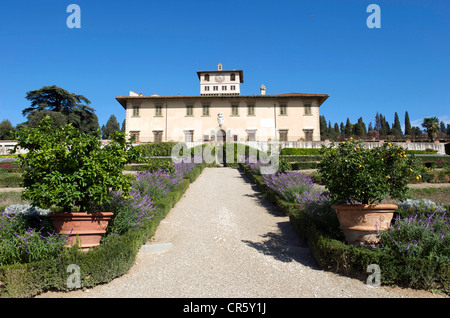 Italie, Toscane, près de Florence, la Villa Medicea La Petraia, Medici Villa et jardins Banque D'Images