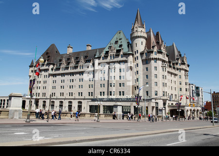 L'Hôtel Fairmont Château Laurier, au centre-ville d'Ottawa Canada Banque D'Images