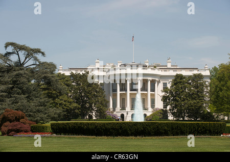 United States, Washington DC, le Mall, la Maison Blanche Banque D'Images