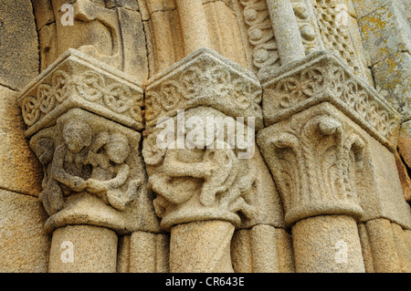 L'église romane de San Pedro da Mezquita, UN Merca, Ourense, Galice, Espagne. Banque D'Images