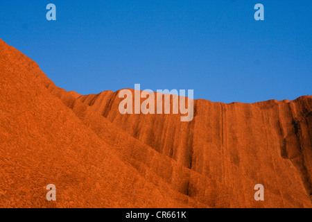 Détail d'Ayers Rock à l'Uluṟu-Kata Tjuṯa National Park, Australie Banque D'Images