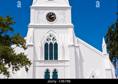 L'Afrique du Sud, Western Cape, sur la route des vins, Stellenbosch, le Moederkerk, Église réformée hollandaise