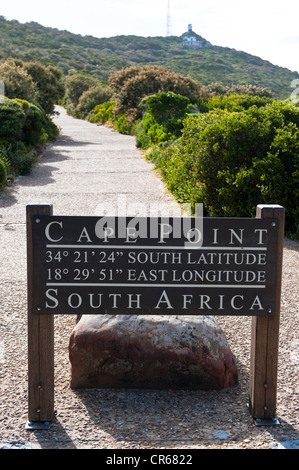 L'Afrique du Sud, Western Cape, Cape Peninsula, Parc National de Table Mountain, le Cap de Bonne Espérance, Cape Point Banque D'Images