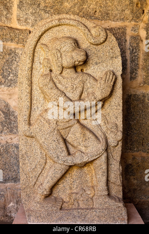 L'Inde, l'État de Karnataka, Hampi, Zenara, Zana, Musée statue Hanuman Banque D'Images