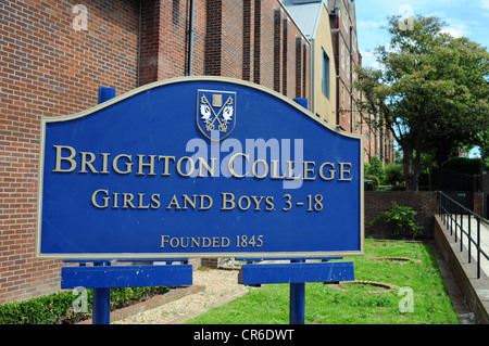 Brighton College Private public School for Girls and Boys Sussex UK fondée en 1845 au Royaume-Uni Banque D'Images