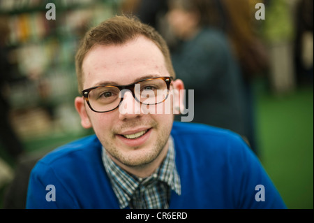 Alex T. Smith, auteur de livres pour enfants et illustrateur photo de la Telegraph Hay Festival 2012, Hay-on-Wye, Powys, Wales, UK Banque D'Images