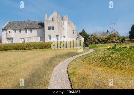 Hill House Helensburgh ARGYLL & BUTE Ecosse conçu par Charles Rennie Mackintosh Banque D'Images