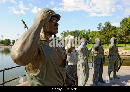 Pierre le Dakota du Sud World War II Memorial 2 Banque D'Images