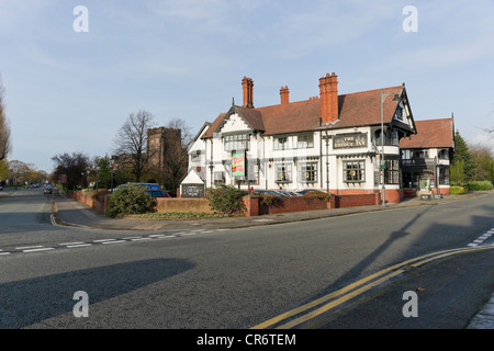 Port Sunlight est un village modèle, construit par Lever Brothers pour accueillir ses travailleurs. Banque D'Images