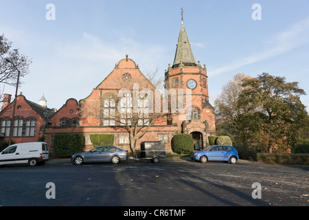 Port Sunlight est un village modèle, construit par Lever Brothers pour accueillir ses travailleurs. Banque D'Images