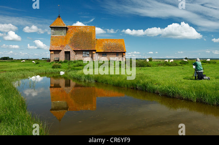 St Thomas Becket une église, Romney Marsh. Banque D'Images