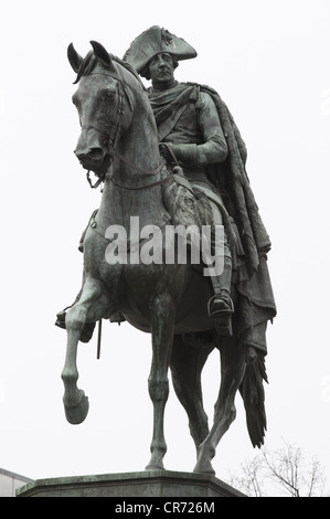 Frederick II 'le Grand', 24.1.1712 - 17.6.1786, roi de Prusse 31.5.1740 - 17.6.1786, pleine longueur, statue équestre, Unter den Linden, Berlin, Banque D'Images