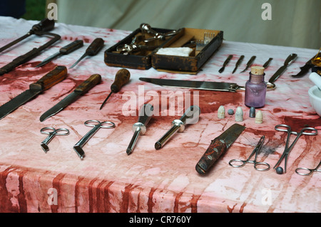 5ème fois la guerre civile à bestiaux, Fort Worth, États-Unis d'Amérique - Tableau du chirurgien Banque D'Images