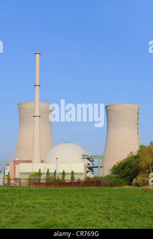 Centrale nucléaire de Grafenrheinfeld, hors service, Grafenrheinfeld, en Basse-franconie, Franconia, Bavaria, Germany, Europe Banque D'Images