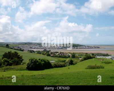 Vue sur Instow à Appledore, Devon, UK Banque D'Images