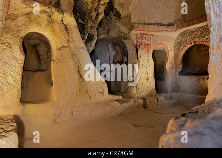 La Turquie, l'Anatolie centrale, la Cappadoce Nevşehir Province, UNESCO World Heritage, Göreme, musée en plein air, le Basilic Kilise (Saint Basile Banque D'Images