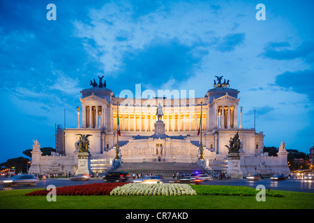 Altare della Patria a également appelé Monumento Nazionale a Vittorio Emanuele II (National Monument à Victor Emmanuel II) à Rome Banque D'Images