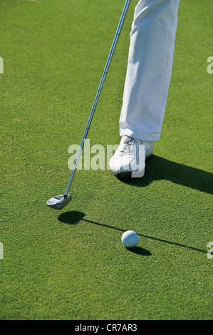 Chypre, personne jouer au golf sur le terrain de golf Banque D'Images