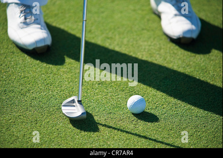 Chypre, personne jouer au golf sur le terrain de golf Banque D'Images