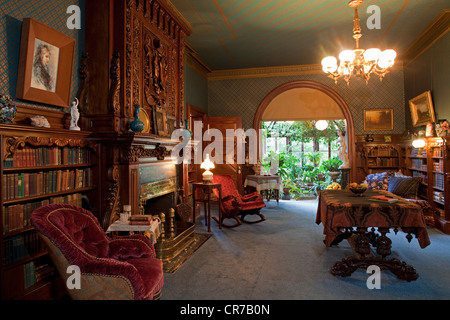 United States, New England, New York, Hartford, chambre de l'écrivain américain Destouches connu sous le nom de Mark Twain Banque D'Images