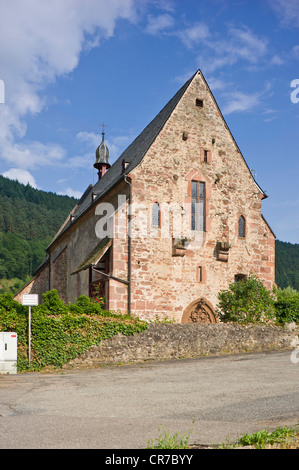 Ersheimer Chapelle, Hirschhorn, Neckartal-Odenwald Nature Reserve, Hesse, Germany, Europe Banque D'Images