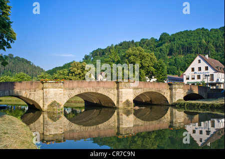 Waldhornbruecke bridge, SULZ AM NECKAR, Forêt-Noire, Bade-Wurtemberg, Allemagne, Europe Banque D'Images