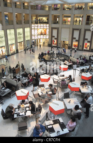 Que vous recherchiez un intérieur de Landmark Center shopping mall à Hong Kong Banque D'Images