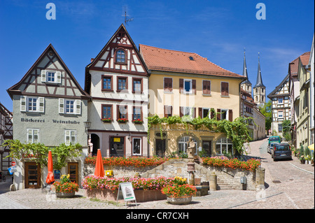 Vieille ville, Bad Wimpfen, Neckartal, Bade-Wurtemberg, Allemagne, Europe Banque D'Images