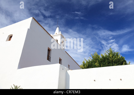 L'Espagne, Îles Baléares, Ibiza, Sant Miquel de Balansat, cathédrale Banque D'Images