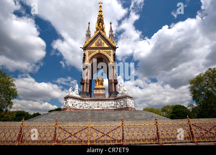 L'Albert Memorial, Hyde Park, London Banque D'Images