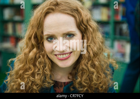 Kate Williams, auteur anglais, historien et animateur de télévision sur la photo à l'Telegraph Hay Festival 2012, Hay-on-Wye, Powys, Wales, UK Banque D'Images