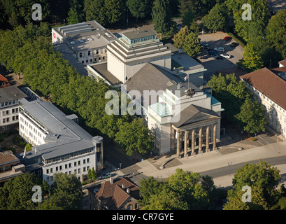 Vue aérienne, le Landestheater, Detmold, Ostwestfalen-Lippe la Westphalie orientale, Nordrhein-Westfalen, Germany, Europe Banque D'Images