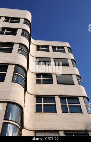 Shell House façade, détail, chef de l'Gasag Berlin vendeur de gaz naturel construit en 1932 par l'architecte Fahrenkamp, Berlin Banque D'Images