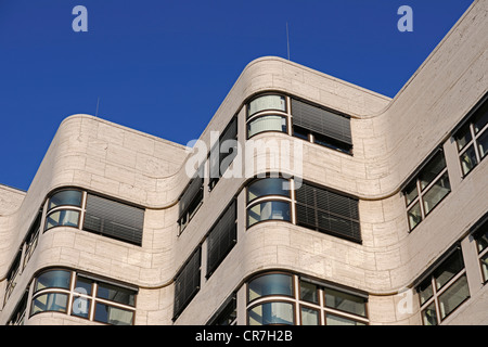 Shell House façade, détail, chef de l'Gasag Berlin vendeur de gaz naturel construit en 1932 par l'architecte Fahrenkamp, Berlin Banque D'Images