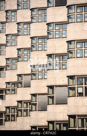 Shell House façade, détail, chef de l'Gasag Berlin vendeur de gaz naturel construit en 1932 par l'architecte Fahrenkamp, Berlin Banque D'Images