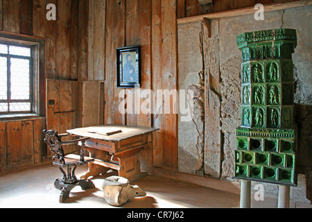 Luther, Martin, 10.11.1483 - 18.2.1546, clergé allemand, réformateur, salle Luther sur le château de Wartburg, Thuringe, Allemagne, Banque D'Images